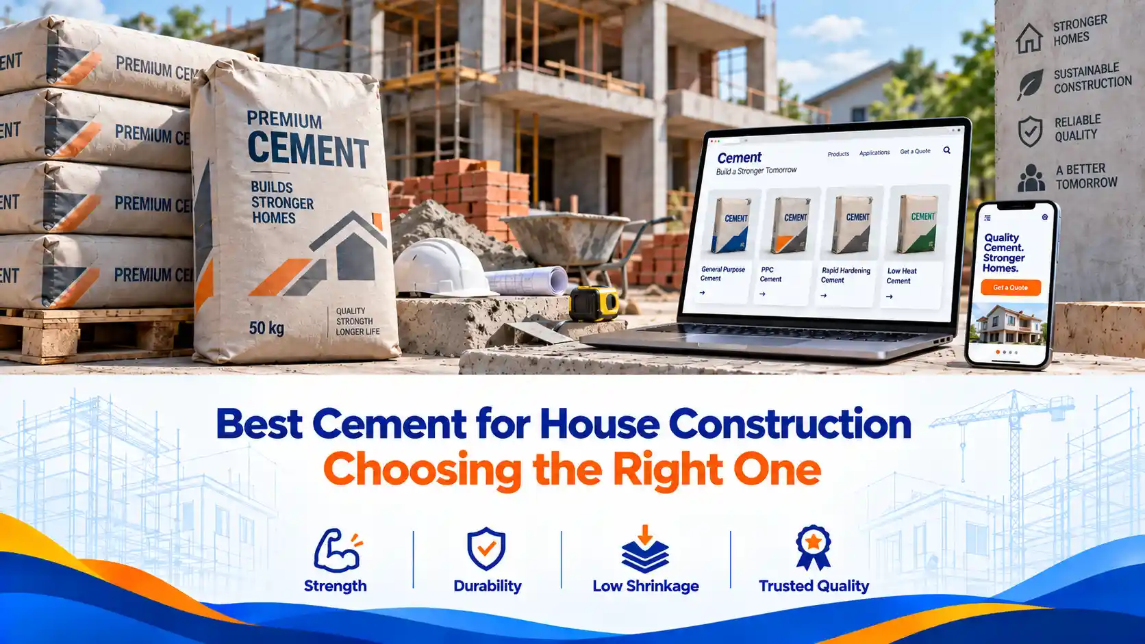 Best Cement for House Construction: Choosing the Right One
